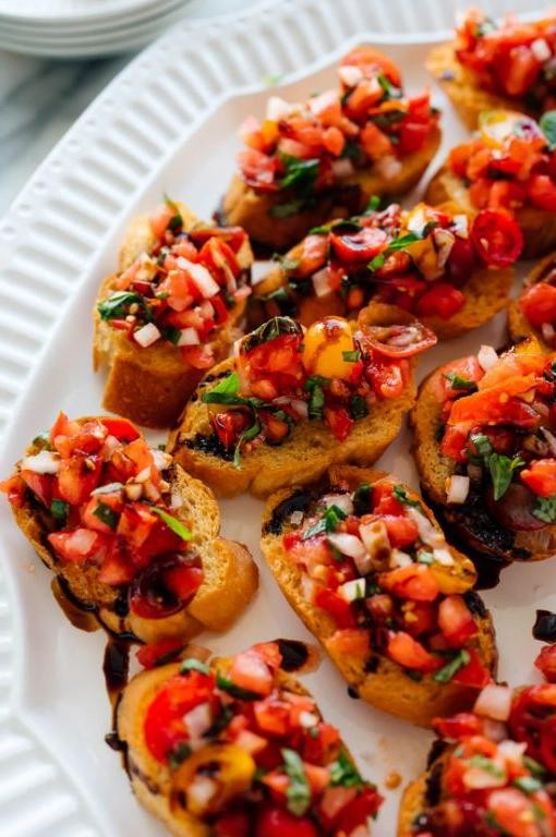 Cinnamon Basil Tomato Bruschetta