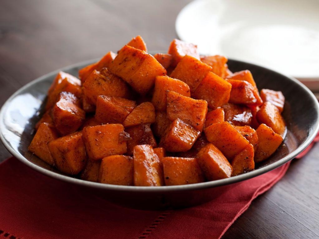 Cinnamon Roasted Sweet Potatoes with Honey Glaze