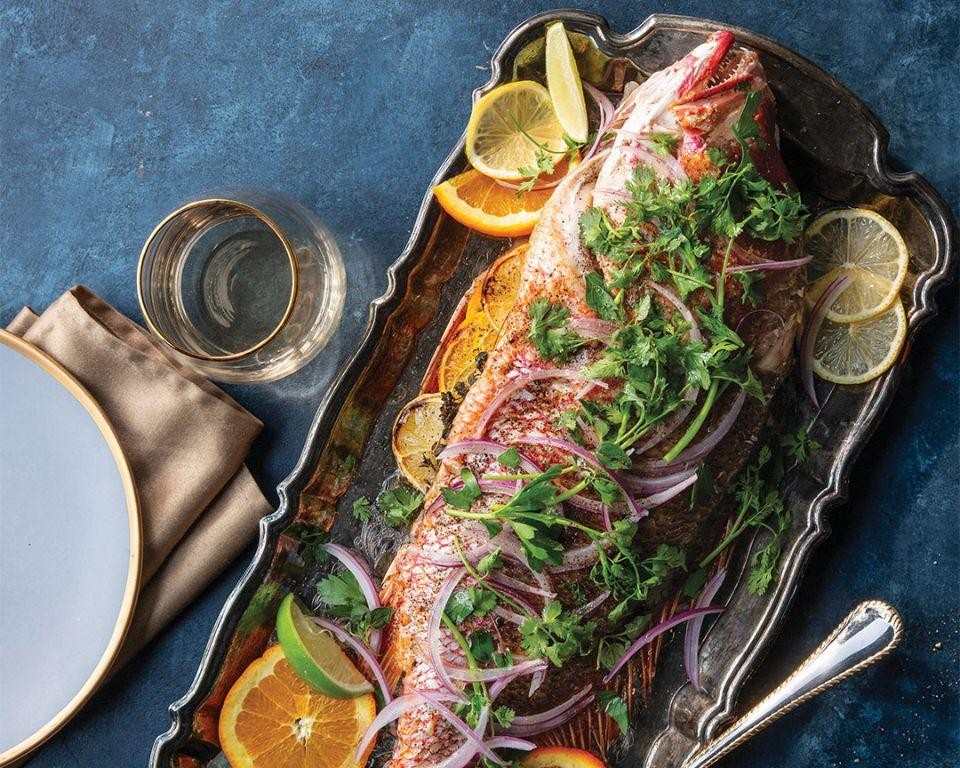 Citrus and Herb Roasted Whole Fish