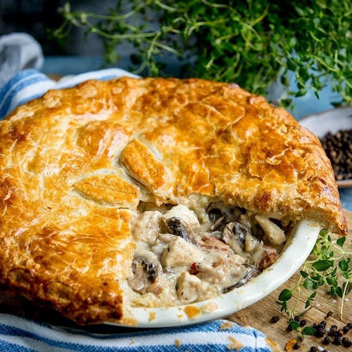 Classic Chicken and Mushroom Pie