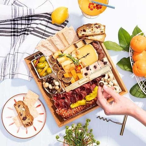 Classic Dubliner Cheese Platter with Artisan Crackers
