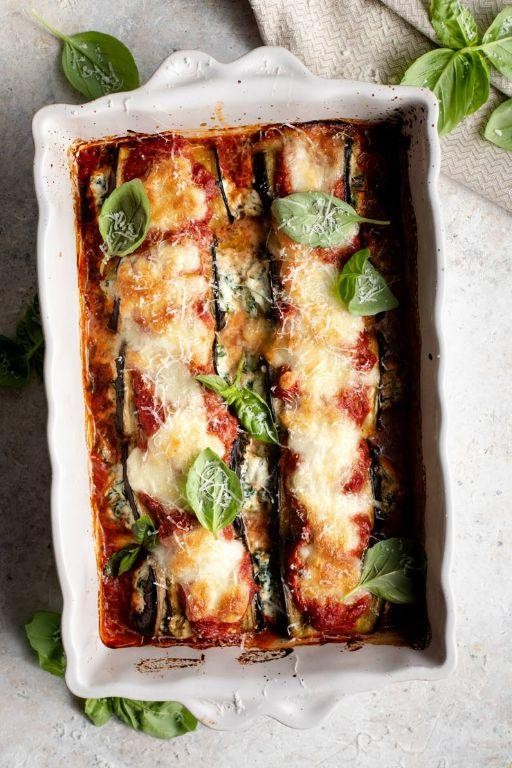 Classic Eggplant Rollatini with Ricotta and Spinach