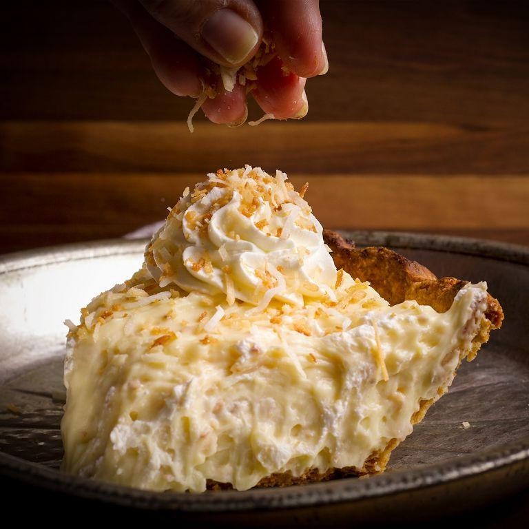 Coconut Cream Pie with Almond Crust