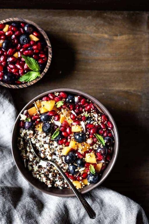 Coconut Milk Black Quinoa Porridge