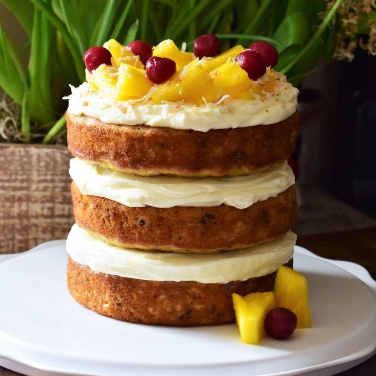 Coconut Pineapple Wedding Cake