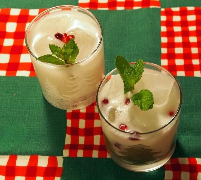 Coconut Poinsettia Cooler