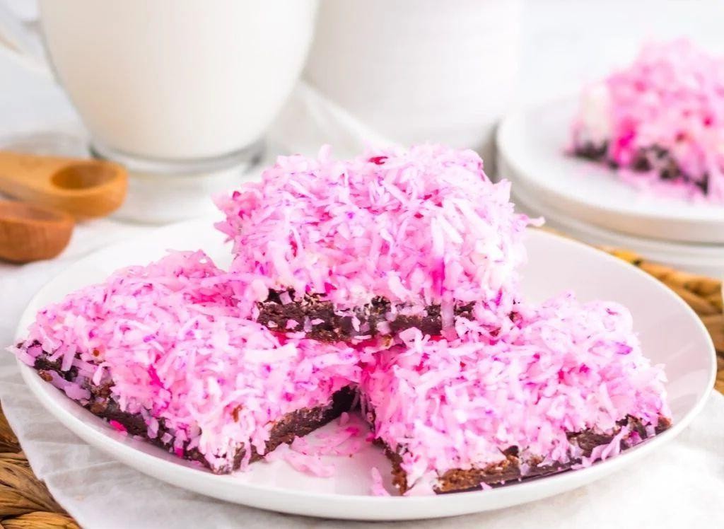Coconut Snowball Brownies