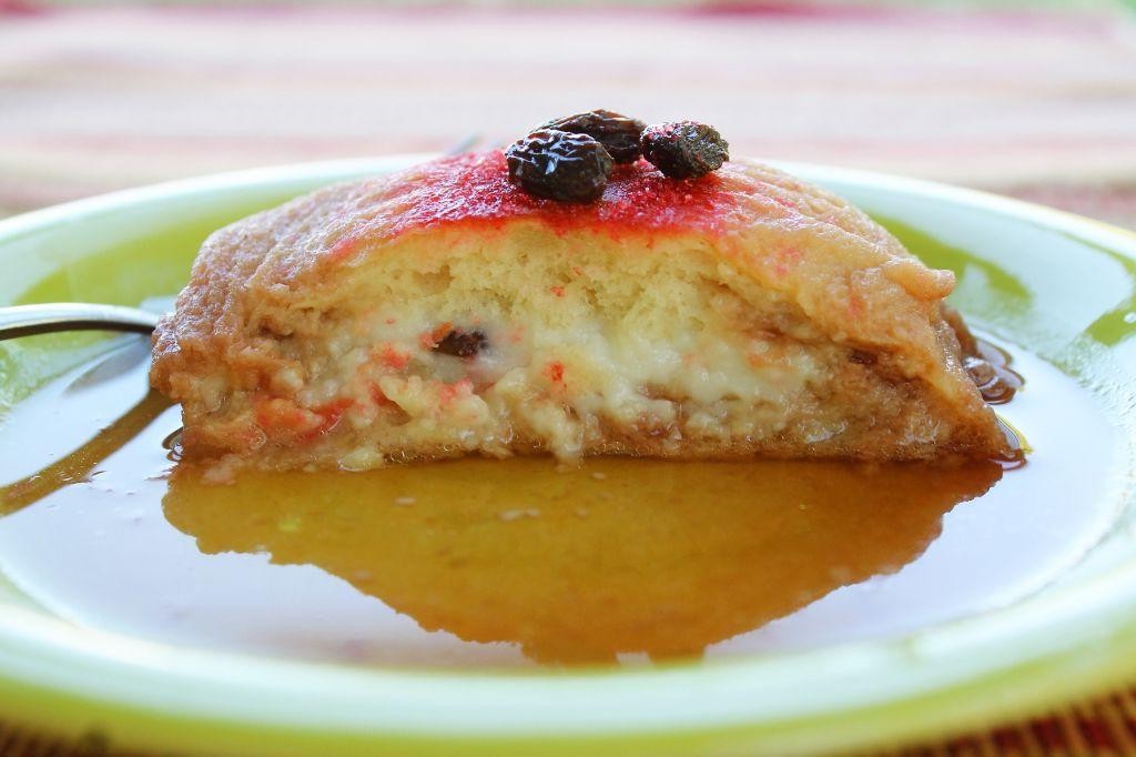 Coconut Torrejas with Rum Sauce