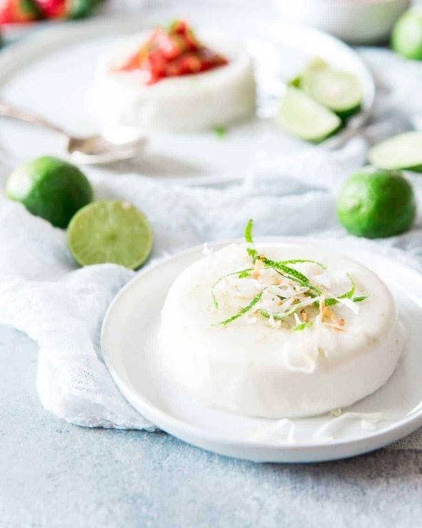 Coconut and Lime Panna Cotta