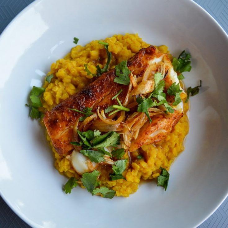 Cod and Lentil Curry