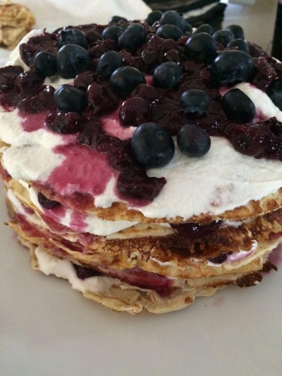 Cointreau Blueberry Pancakes