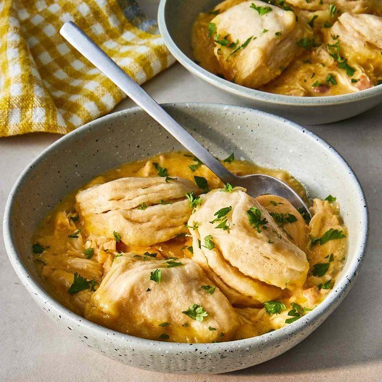 Comforting Chicken and Dumplings Slow Cooker Stew