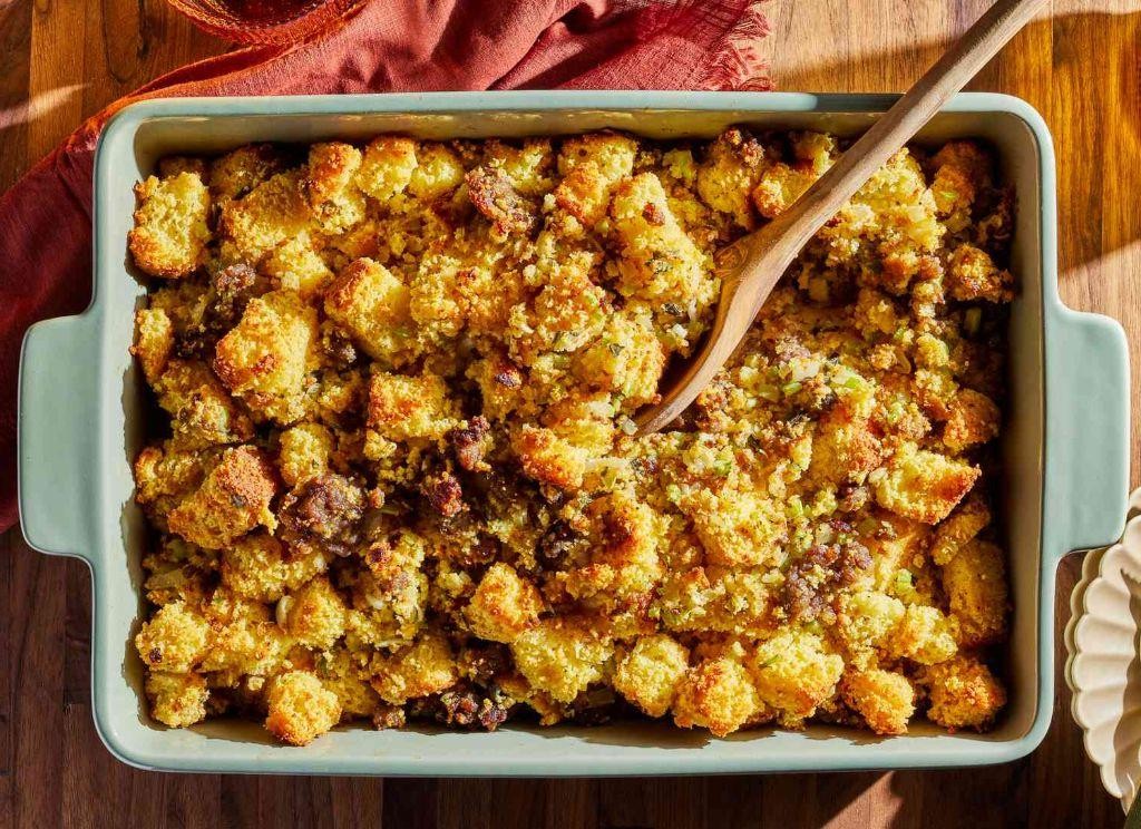 Cornbread and Sausage Stuffing Casserole