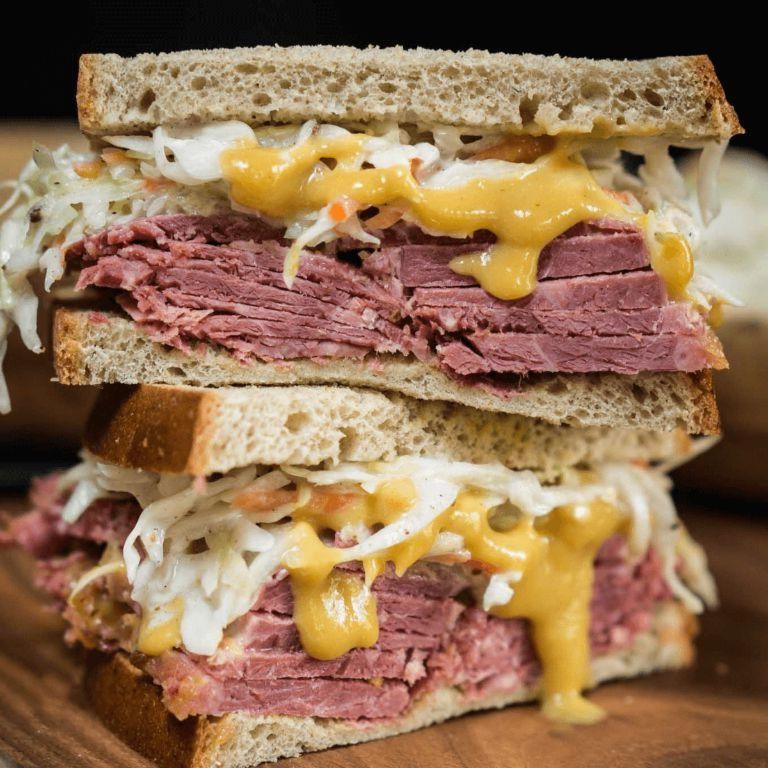 Corned Beef and Cabbage Sandwich