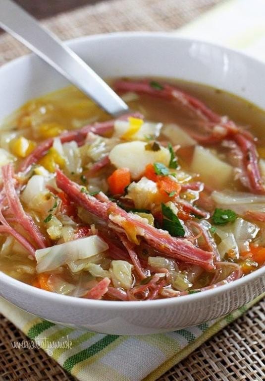 Corned Beef and Cabbage Soup