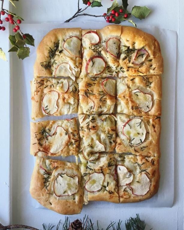 Crab Apple and Rosemary Focaccia