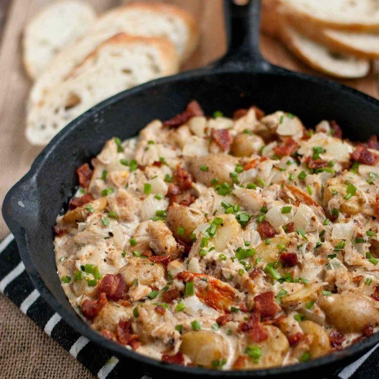 Crab Claw Meat and Potato Hash
