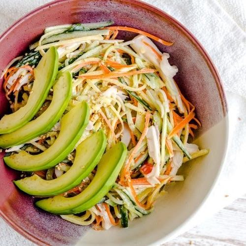 Crab Stick Salad with Avocado and Mango