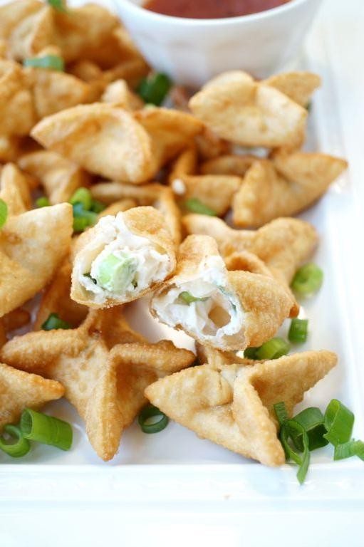 Crab Stick and Cream Cheese Wontons