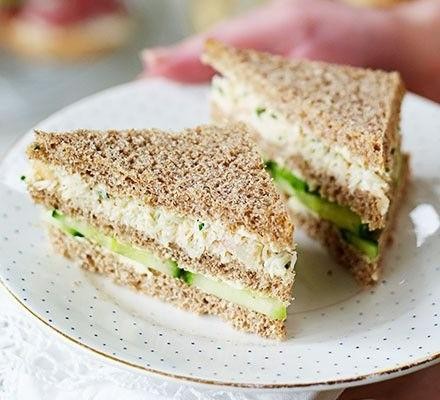 Crab Stick and Cucumber Sandwiches