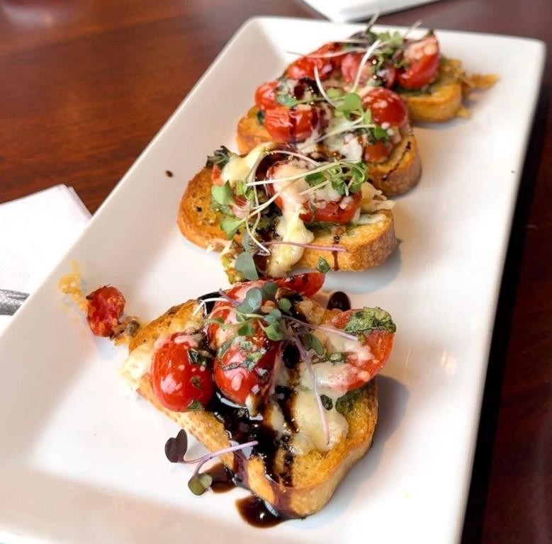 Crab Stick and Tomato Bruschetta