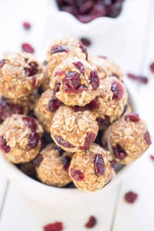 Cranberry Coconut Protein Balls