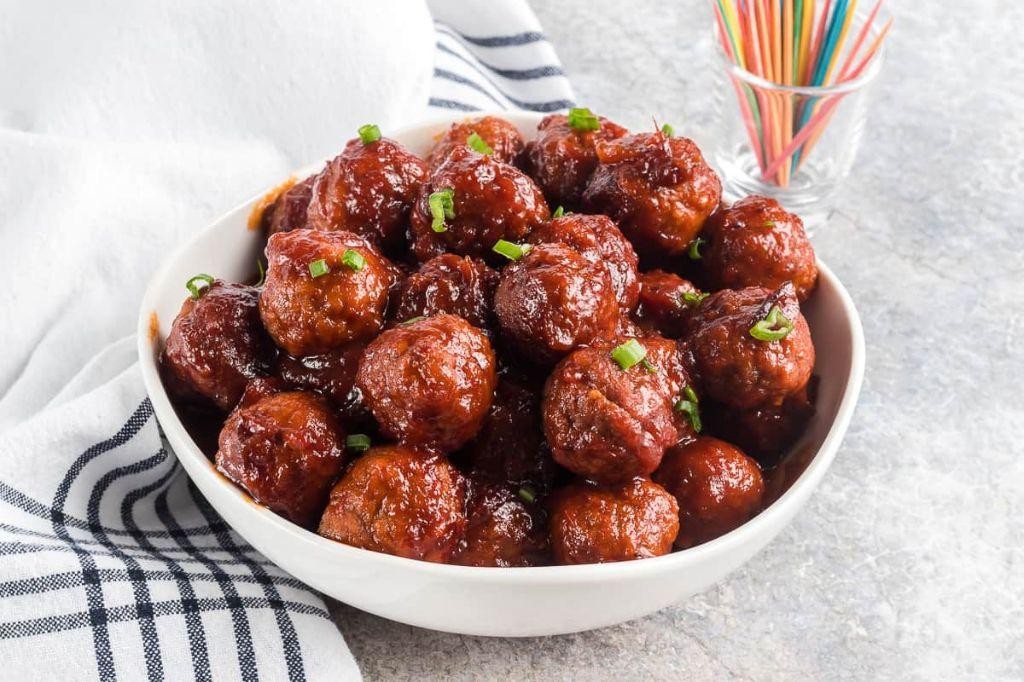 Cranberry Frozen Meatball Bites
