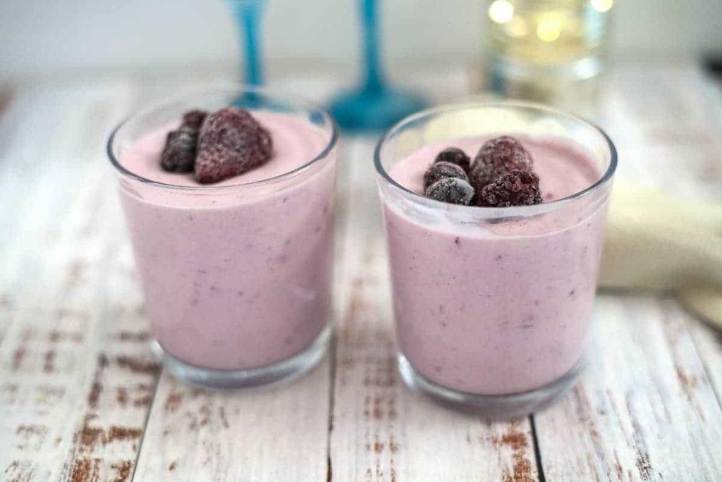 Cream Cheese Mousse with Fresh Berries