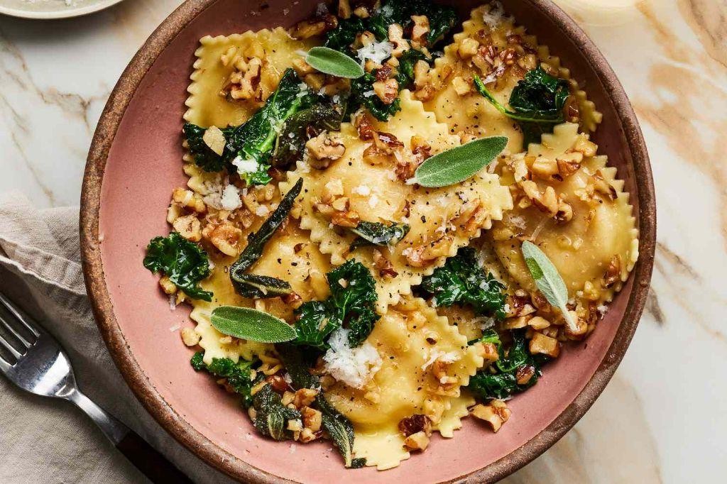 Creamy Butternut Squash Ravioli with Sage Butter Sauce
