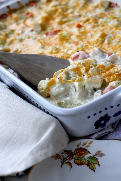 Creamy Chicken and Cheese Casserole