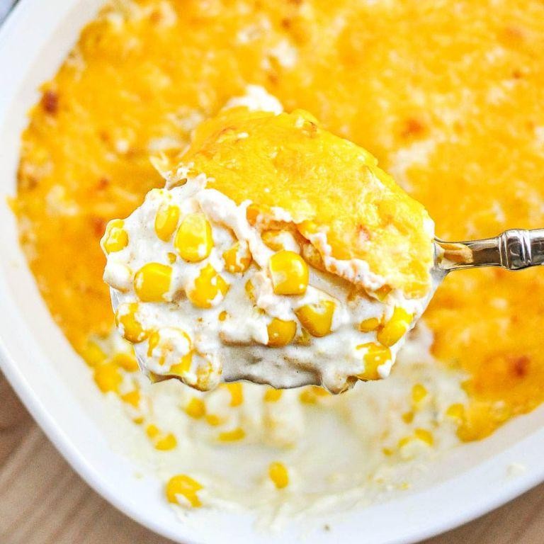 Creamy Corn Casserole with Cheese