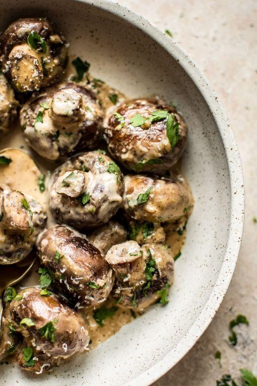 Creamy Garlic Mushrooms