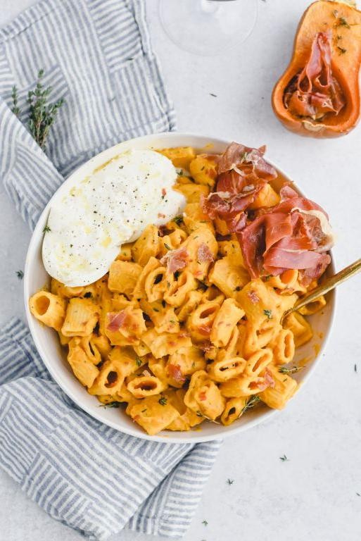 Creamy Honey Nut Squash Pasta with Sage