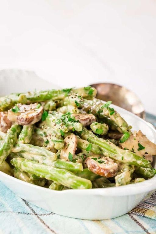 Creamy Mushroom Canned Green Beans