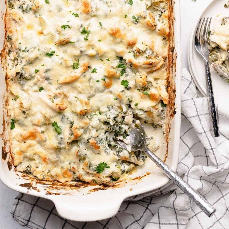 Creamy Spinach and Artichoke Casserole