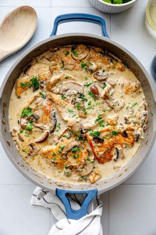 Creamy Turkey and Mushroom Skillet