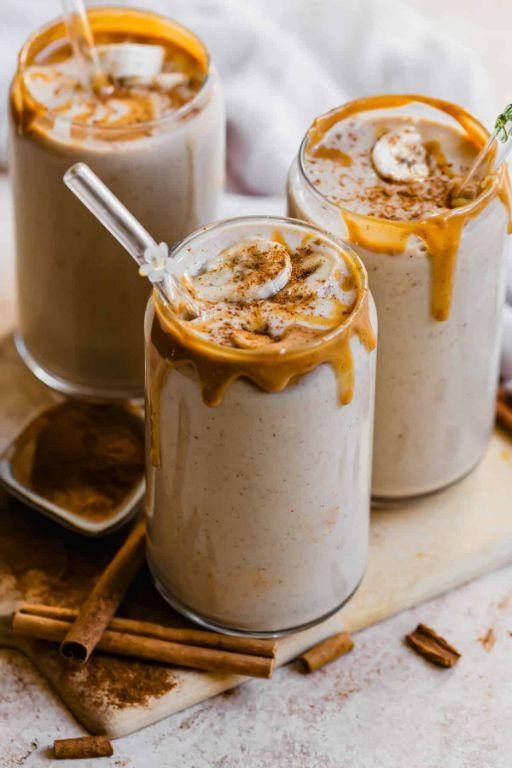 Creamy Vanilla Protein Banana Smoothie