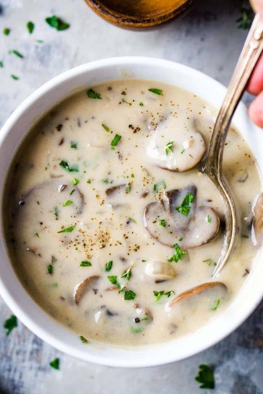 Creamy White Mushroom Soup