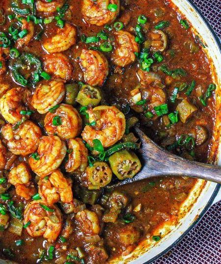 Creole Swamp Soup with Shrimp and Okra