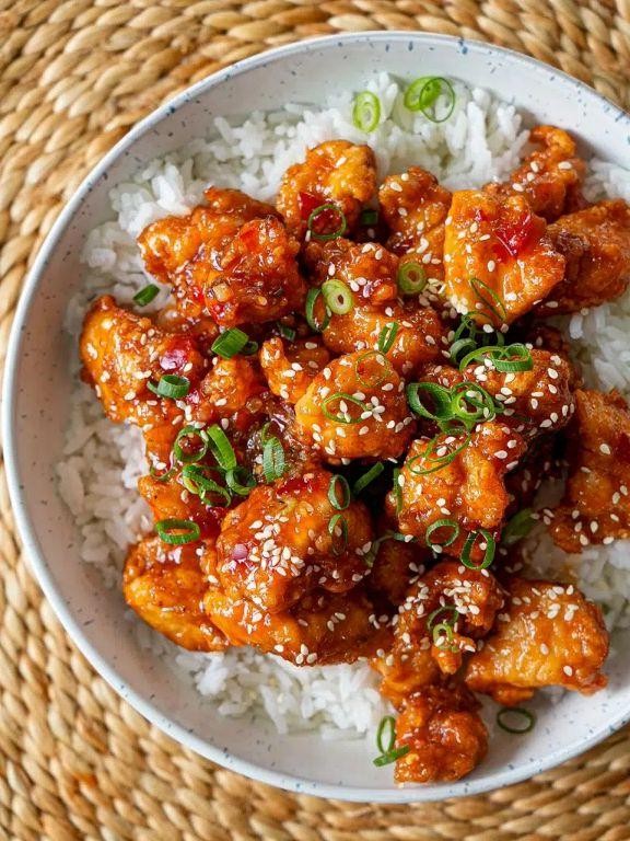 Crispy Baked Chicken with Sweet Chili