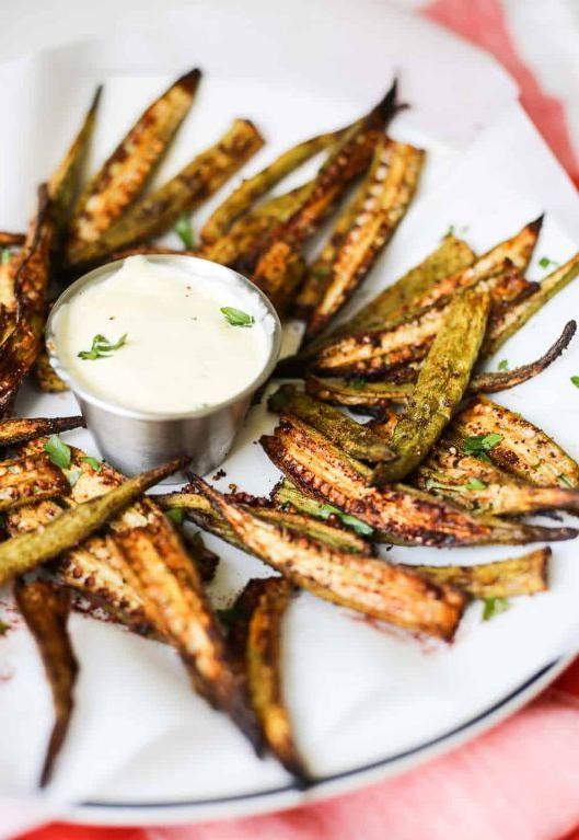 Crispy Baked Okra Fries