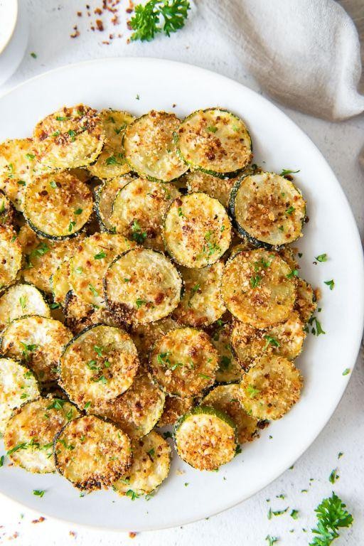Crispy Baked Zucchini Chips
