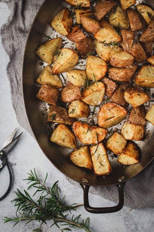 Crispy Roasted Potatoes with Rosemary Salt