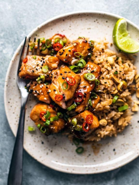 Crispy Salmon Nuggets with Sweet Chili Sauce