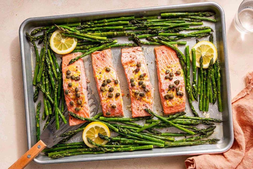 Crispy Salmon and Asparagus Sheet Pan Dinner