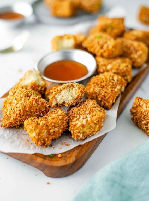 Crispy Smoked Tofu Nuggets