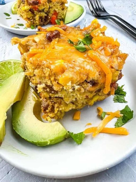 Crock Pot Ground Turkey and Cornbread Casserole