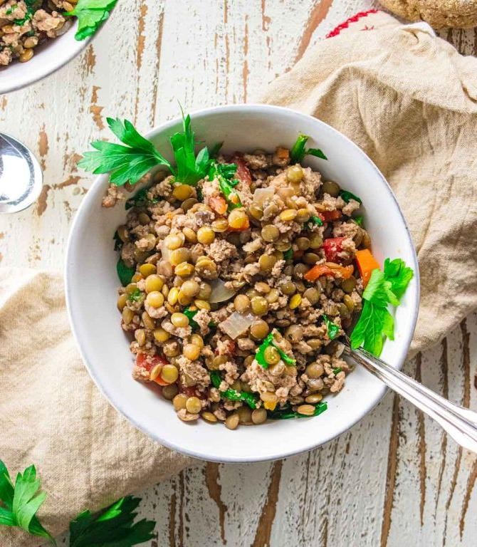 Crock Pot Ground Turkey and Lentil Curry