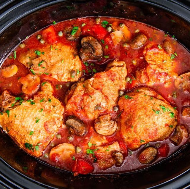 Crockpot Chicken Cacciatore