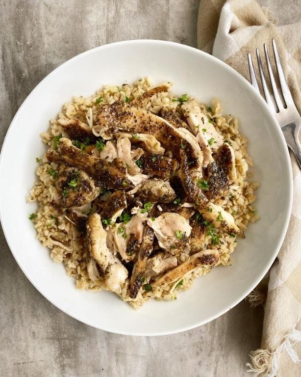 Crockpot Chicken and Brown Rice